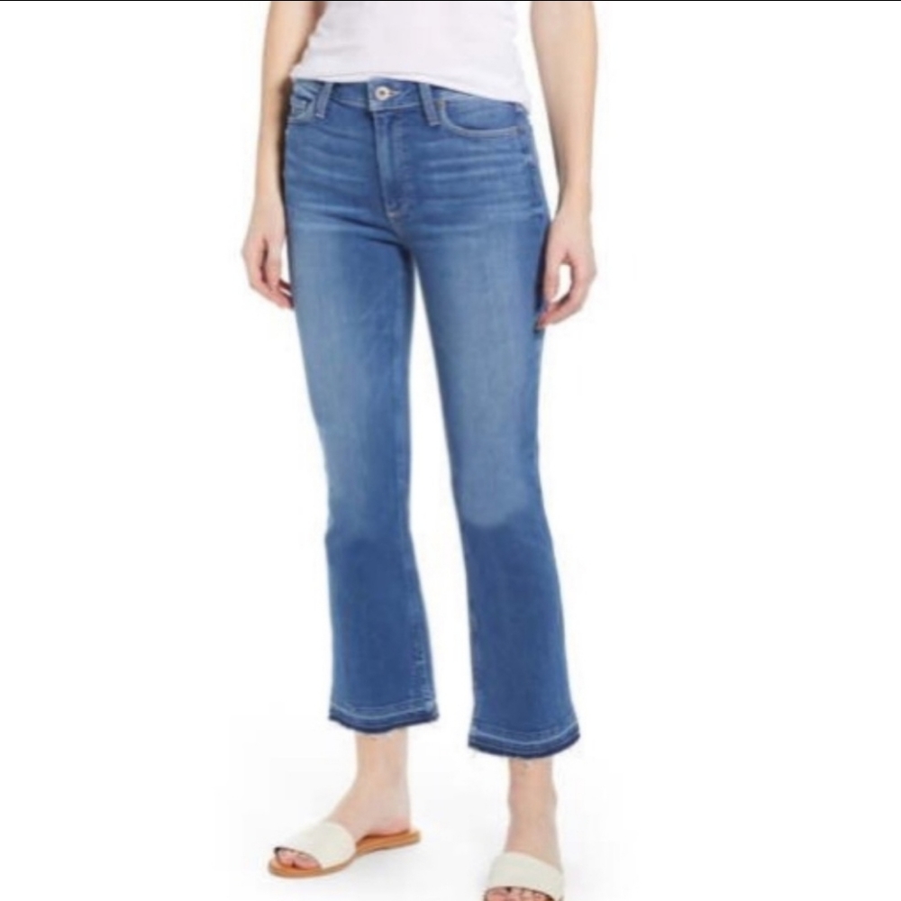 Paige Collette High Rise Straight Crop Flare